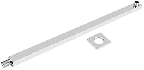 60cm Construction en acier inoxydable Bras d'extension de douche mural Attachement de salle de bain avec support de douche à main réglable pour la maison Hôtel Gym Salle de bain Pommeau de douche univ