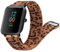 Meliya Correa para Amazfit Bip 3/3 Pro/Bip Lite/Bip S/Bip S Lite/Bip U/Bip U Pro,Correas Metal de Acero Inoxidable Pulseras de Repuesto para Amazfit Bip U para Hombres Mujeres(Estampado leopardo)