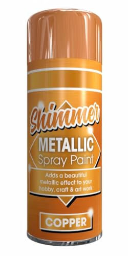 SCHNAZZ 1x Metallic Deep Copper Multi-Purpose Spray Paint 200ml, Use for Metal and Wooden Furniture, Ornaments, Decorative Items and Much More for Interior & Exterior