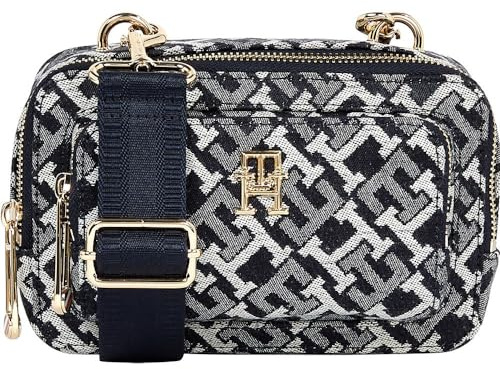 Tommy Hilfiger Iconic Tommy Camera Bag AW0AW14174, Umhängetaschen für Damen, Denim (Denim), OS, Denim (Denim), Einheitsgröße