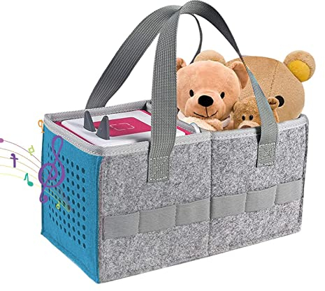 qingfeitai Tragetasche für Toniebox Starter Set & Aufbewahrungstasche, Filz Organizer Tasche für Tonies Figur und Toniebox Reise Tonies Tragetasche mit Griff für Toniebox