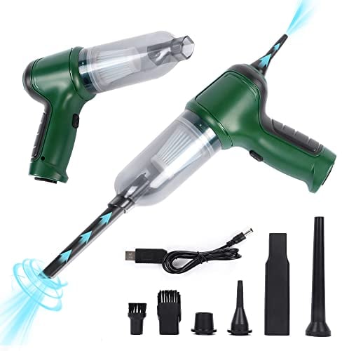 Nicola Handheld Vacuum Cleaner Cordless Car, Small Handheld Vacuum Cleaner Cordless 3 in 1, 120W 9000Pa Handheld Vacuum Cleaner Wet&Dry Use for Home Cleaning Keyboard (Green)