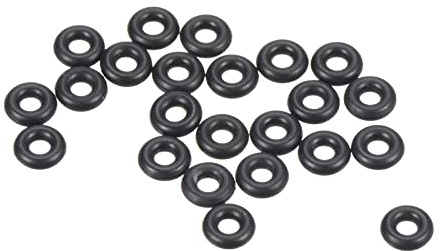 PATIKIL Nitrile Gomma O-Ring 3,8mm OD x 1,8mm ID x 1mm Larghezza, 100 Pezzi Metrico Sigillatura Guarnizione Anelli Rubinetti per Rubinetto Idraulica Automobilismo Riparazione, Nero