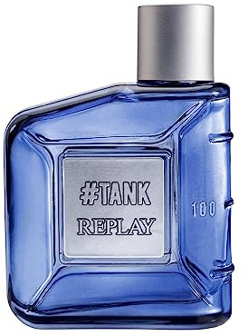 Replay - #TANK For Him Eau de Toilette für Herren. Herrenduft mit einem energetischen Charakter und modernem Stil, Zitrusduft - Aromatisch. 100 ml Flasche