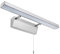 Long Life Lamp Company Adjustable LED Bathroom Mirror Light Pull Cord Switch Cool White 7w 6500k Chrome and Frosted ML16