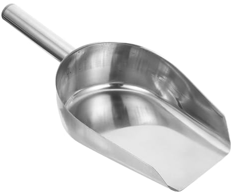 HOMSFOU Pala De Hielo De Acero Inoxidable Mini+Nevera Terrario Cubitos De Hielo De Plástico Pala De Hielo Multifuncional Palas Para Comida Pala Para Cubitos De Hielo Pala De