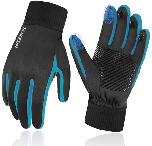 Handschuhe Kinder Softshell Winterhandschuhe Wasserdicht Warme Sporthandschuhe Kinder Reithandschuhe mit Anti-Rutsch Winddicht Fahrradhandschuhe Fleece Radhandschuhe Outdoor Sport für Jungen Mädchen