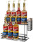 OVICAR Coffee Syrup Organizer Rack - 8 Bottle Holder Stand for Coffee Bar & Station Accessories, 2 Tiers Countertop Storage for Syrup & Wine Dressing, Black