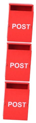 3 Pz cassetta postale decorativa accessori per mini casa arredamento per mini casa modello di cassetta postale in miniatura giocattolo in miniatura tasca decorare oggetti di scena