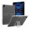 GIOPUEY Coque pour iPad Pro 12.9 2018/2020/2021/2022, Coque arrière en TPU Souple Étui, Housse avec Support, Protection Airbag - Transparent