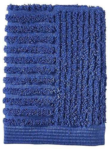 Zone Denmark Classic Waschlappen/kleines Handtuch, 100% Baumwolle, 30 x 30 cm, Indigo blau