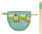 Silver Buffalo Sanrio Hello Kitty and Friends Keroppi Polaroids Ceramic Ramen Noodle Rice Bowl with Chopsticks, Microwave Safe, 20 Ounces