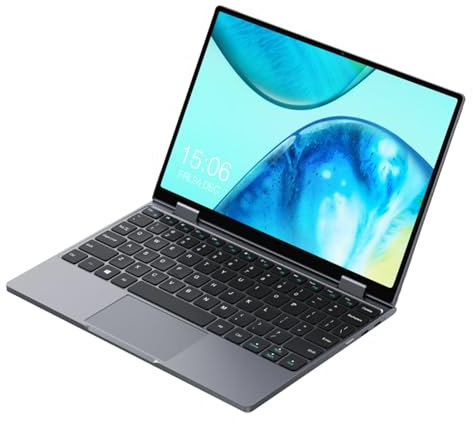2 in 1 Laptop Tablet 10.51 FHD Touch Screen 12GB LPDDR5 512G SSD WiFi 6 2256 * 1504 with Full Size Keyboard,Grey-12GB+1TBSSD