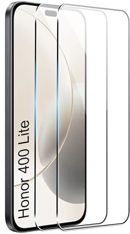 FDHYFGDY 2 Pièces pour Honor 400 Lite/Honor 200 Lite/Honor X8c/X8b Verre Trempé, Protection de l'appareil Photo et Film de Protection du Verre, Dureté 9H, Protecteur d'écran HD Anti-Bulle