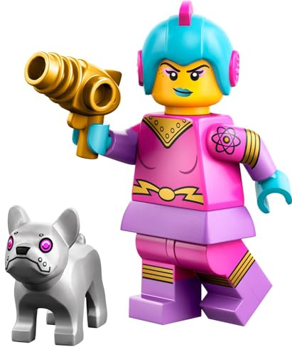 Auswahl: Lego 71046 Minifiguren Weltraum - Serie 26 - Minifigures Sammelfiguren + Gratispostkarte (04 - Retro-Weltraumheldin)