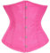 SZIVYSHI Corset à lacets pour femmes, Rose chaud, XS