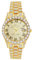 OIDEA Uhren Herren Armbanduhr mit Strass: Gold Herrenuhr Analog Quarz Uhr Kalender Glitzer mit Römische Zifferblatt Casual Metallarmband Geschenk für Männer Freund