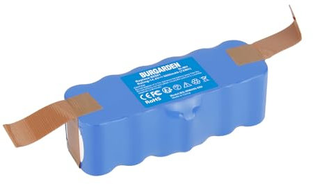 BURGARDEN 14.4V 5000mAh Ni-MH Batteria per Roomba 500 510 520 530 532 535 540 545 550 560 562 570 572 580 582 610 760 770 780 880 80501 4419696