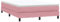 vidaXL Boxspringbett ohne Matratze Rosa 140x220 cm Samt, Bett, Bettgestell, Doppelbett, Schlafzimmermöbel, Bettrahmen, Samtbett, Polsterbett