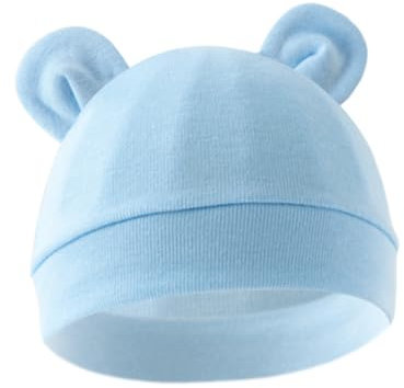 nuanzhiyuan Morbido & Traspirante Neonati Cappello di Cotone Fetale Caps per 0 a 3 Mesi Comodi Neonati Bonnet Moda Headwrap