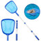 Schwimmbad-Laubkescher – Pool-Reinigungsnetze mit Teleskopstange, Pool-Laubbesen, Teiche, Reinigungsnetz für Spas, Pool, Fischteich, Schmutz, Blätter Pickup Entfernung (1 Set)