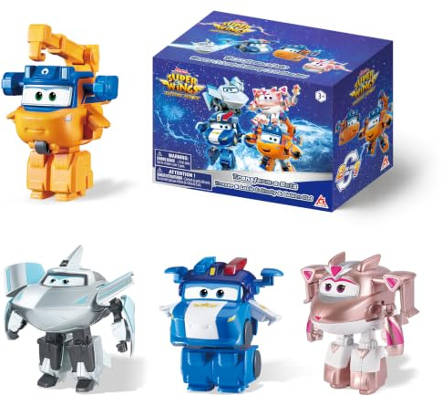 Super Wings Transforming Characters Collector 4-Pack (Lucie & Marty & Traver & Golden Girl)