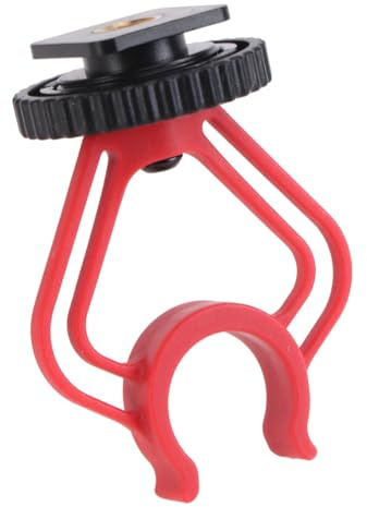 Kisangel Mikrofonhalterung aus Abs mit 1/4 Zoll Schraube Universelle Mikrofonspinne mit Blitzschuhadapter Leicht und Transportabel für By-mm1 Ersatzteil