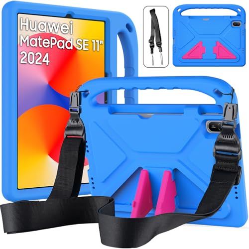 RollinCase Custodia per Huawei MatePad SE 11 Pollici Tablet 2024, Blu