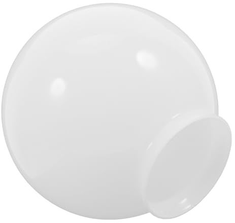 Abat-jour Globe en Verre Blanc 150mm, Sphérique, 1 Pièce | Remplacement Laiteux, de L’éblouissement, Nettoyage Facile, Usage Polyvalent, Lumière Douce