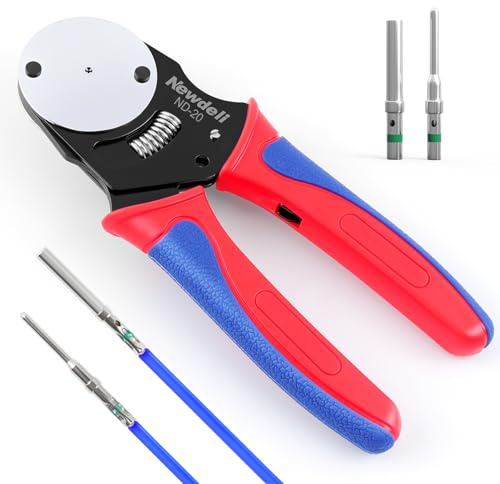 CHUOZI Molex Crimper 24-14 AWG Nicht Isolierte Offene Barrel Crimpzange für JST Style Molex Delphi AMP TYCO PC Harley Deutsch Terminals Buchsen Draht Terminal Crimper