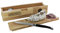 Totally Addict KD3158 Cave à saucisson et couteau La Sélection Brasserie Bois et inox Beige et gris H10,5 x 7,5 x 32,5 cm