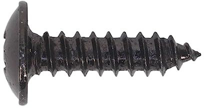 Sealey BST4216 Self Tapping Screw 4.2 x 16mm Flanged Head Black Pozi BS 4174 Pack of 100