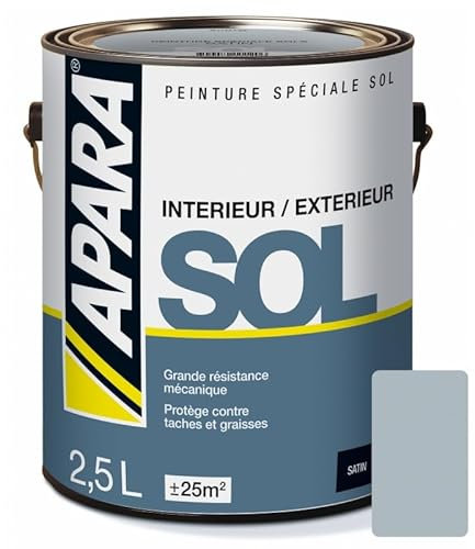 APARA Peinture Sol Satin 2.5 litres Souris (RAL 7001)