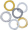 Magura, Set mit Abdeckungen für Bremssattel, 2 Kolben, ab Ma2015 (Weiß, Gold, Silber) (Packung = 6 Stück), Abdeckung für Bremssättel, Mehrfarbig, U, Unisex, Erwachsene.