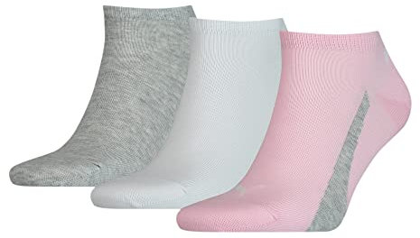 Puma Unisex Sneaker Socken, Rosa, 39/42 (3er Pack)