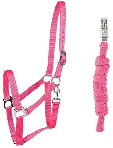 PFIFF 102931 - Set di cavezza e maglia con cavezza in plastica, colore: Rosa