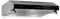 KLARSTEIN Purista - Cappa Aspirante Sottopensile, Larga 60 cm, Acciaio Inox, a Parete, Luce Alogena, Potenza Aspirante:186 m³/h, Schermo in Vetro Apribile, Nero