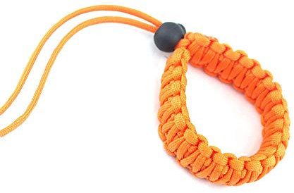 tooloflife Orange Adjustable Lanyard Wrist Universal Wrist Strap Braided Paracord Material Camera Hand Grip Strap for Video Camcorder Binoculars
