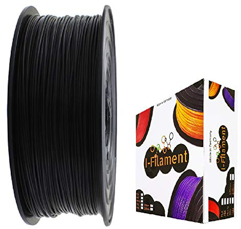 I-Filament 3D-Drucker PET-G 1,75mm 1kg Spule Rolle (Schwarz)