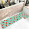 Banemi Tapiso Teppich, Teppich Küche Rot Grün Weiß Weihnachtsstrumpf Schneeflocken 40X60cm+40X120cm Heimtextilien
