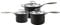Circulon Style Hard Anodised Saucepan Set, 3pce, Black