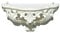 LIGUORO SHOP Mensola In Stile Barocco Veneziano Console Finto Vintage Shabby Chic cm 38,5 x 20 x 15,5 (Bianco)