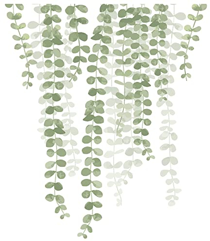 duoyif Wandtattoo Hängende Rebe Wandtattoo Pflanzen Wandaufkleber Grün Blätter Wandtattoo Efeu Wandsticker Blätter Für Kinderzimmer Wohnzimmer Schlafzimmer Küche Flur Fenster Wand Dekor