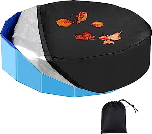 Schutzabdeckung des Runden Pools, Swimmingpool -Abdeckung, Whirlpool -Abdeckung, Kinderbeckenabdeckung Für Familienpools, Schwarz,Schwarz,200 * 90cm