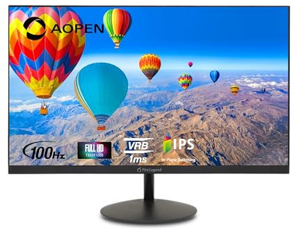AOPEN 27SA2 EBI 27 IPS Full HD (1920x1080) Zero Frame Gaming Desktop Monitor | AMD FreeSync Technology | Stylish Ultra Slim Design | 100Hz | TVR 1ms | Low Blue Light |