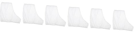 Yardwe Trainingszubehör 3 Paar Rollschuh Set Samt Elastische Kapuze Weiß Herren Und Damen Stiefel