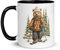 Tasse Ours Ski Raquette Neige Snowboard Trek Bivouac Mug Ourson Animal Drôle Sport Nature Sauvage Randonnée Marrant Fan Cadeau Élégant Business Super Papa Fête des pères (Ours Ski 2)