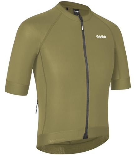 GripGrab PACR Radsport Kurzarmtrikot Herren - Sommer Rennrad Trikot Aero | Enganliegende Aero-Performance-Passform, Mesh-Einsätze für Belüftung, 3 Rückentaschen & YKK-Reißverschluss, MTB & Gravel