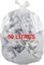 Bolsa de basura transparente de 50 l | 100 bolsas de basura de 50 litros (2 rollos de 50 bolsas) | Resistente (14 µ) e impermeable | Papeleras de oficina – baño – cocina | Cierre de lazo para atar |