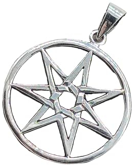 Kiss of Leather Anhänger Heptagramm aus 925 Sterling Silber Si. 465